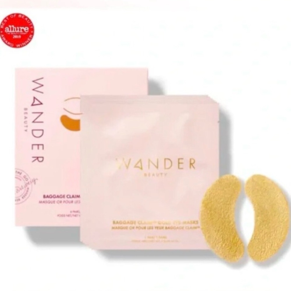 Wander Beauty Baggage Claim Gold Eye Masks - Set of 6 Pairs BNIB
